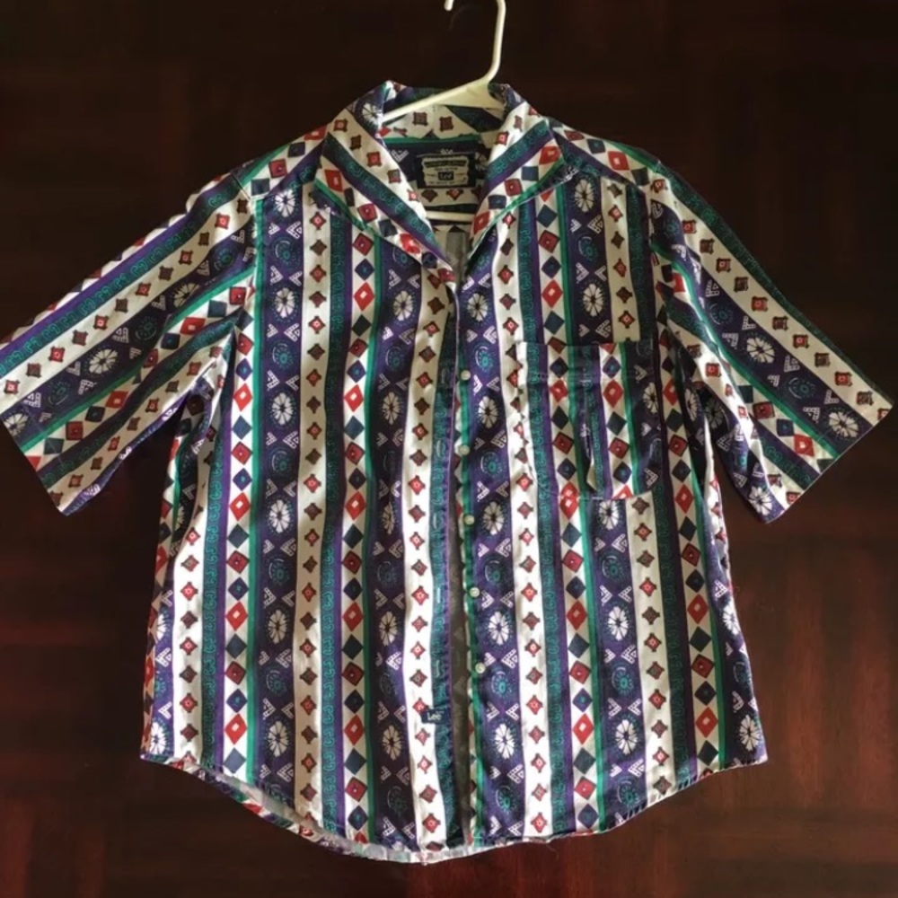 Vintage Lee southwest button up shirt small